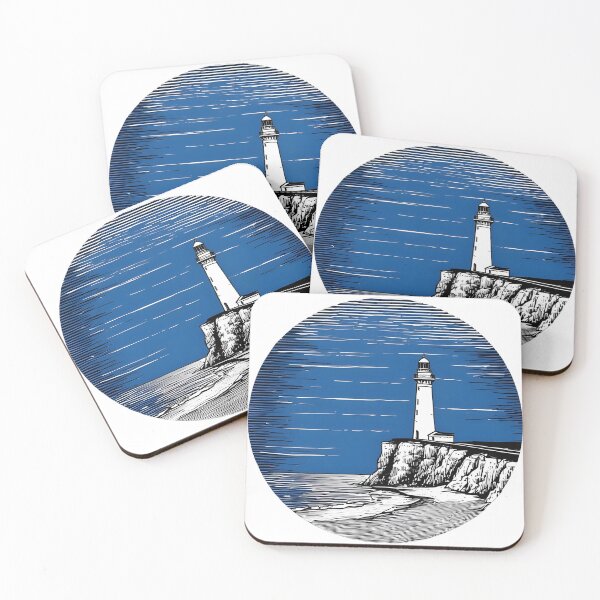 Item preview, Cliffs of Dover Retro – White Chalk Cliffs & Lighthouse designed and sold by NUTMA Design.