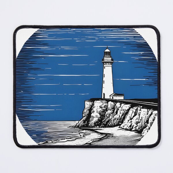 Item preview, Cliffs of Dover Retro – White Chalk Cliffs & Lighthouse designed and sold by NUTMA Design.
