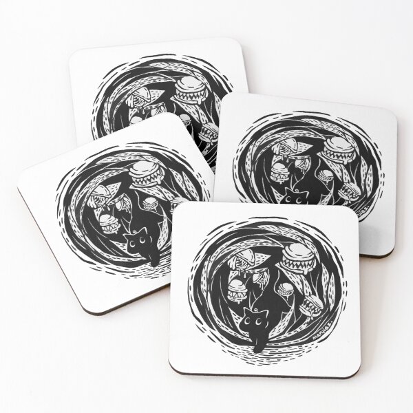 Item preview, Escaping Nightmare Black Cat Illustration designed and sold by Manjia-Art.