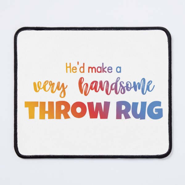 Item preview, Handsome Throw Rug designed and sold by Further Up Designs.