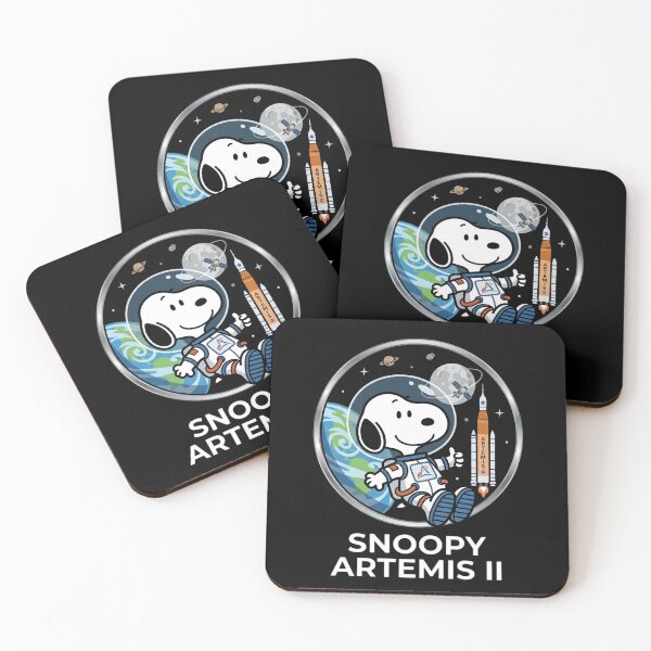 Artikelvorschau, Snoopy, Astronaut, Artemis-Mondmission, Geschenk für Weltraumfans entworfen und verkauft von DamianRoy88.