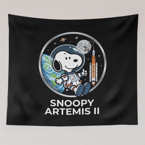 Artikelvorschau, Snoopy, Astronaut, Artemis-Mondmission, Geschenk für Weltraumfans entworfen und verkauft von DamianRoy88.