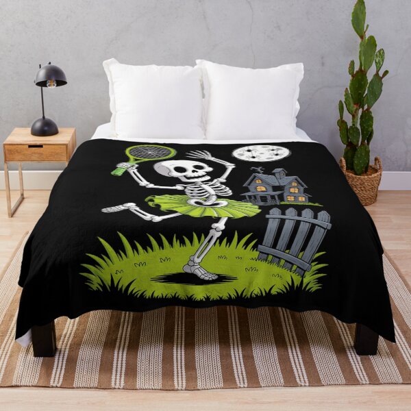 Item preview, Spooky Pickleball Halloween Skeleton  designed and sold by PunkNation-Arts.
