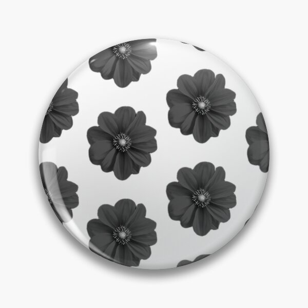 Item preview, Dark Dahlia Bloom – Elegant Black and White Floral Pattern designed and sold by Artsy Corner.