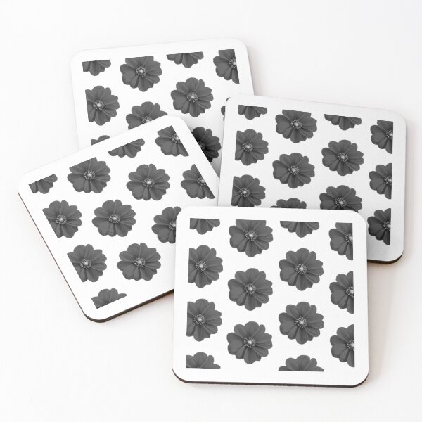 Item preview, Dark Dahlia Bloom – Elegant Black and White Floral Pattern designed and sold by Artsy Corner.