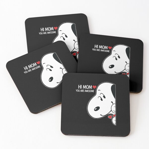 Item preview, Hi Mom You Are Awesome Cute Peeking Snoopy Mother's Day Gift Classic  designed and sold by VincentMoore96.