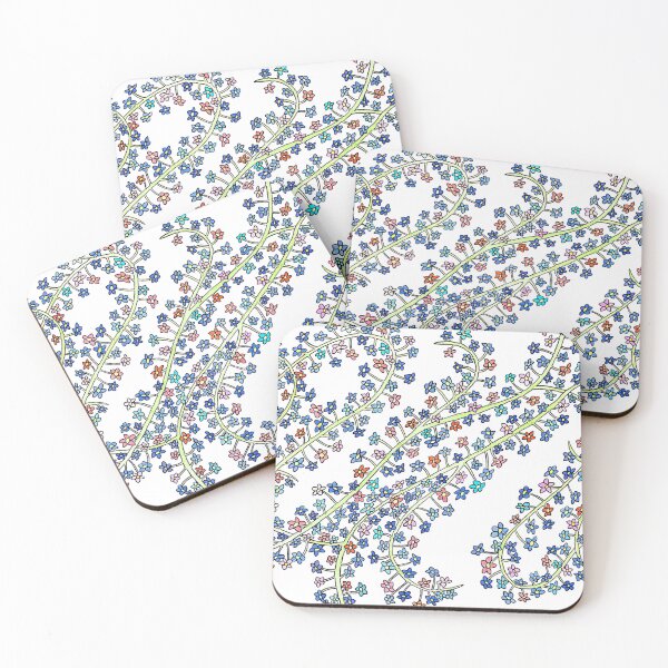Item preview, Wave of Flowers - floral and vines original artwork designed and sold by HBBArtShop.