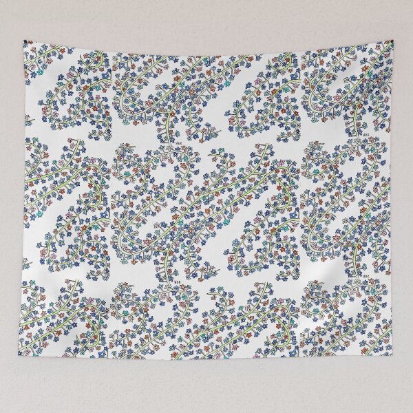 Item preview, Wave of Flowers - floral and vines original artwork designed and sold by HBBArtShop.