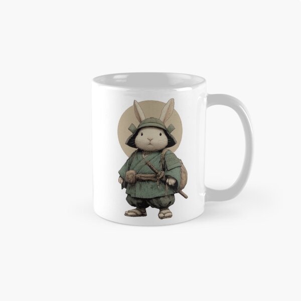 Item preview, Cute Samurai Rabbit – Japanese Warrior Bunny | Kawaii Animal Samurai Art designed and sold by De Aqui y de Alla Studio.