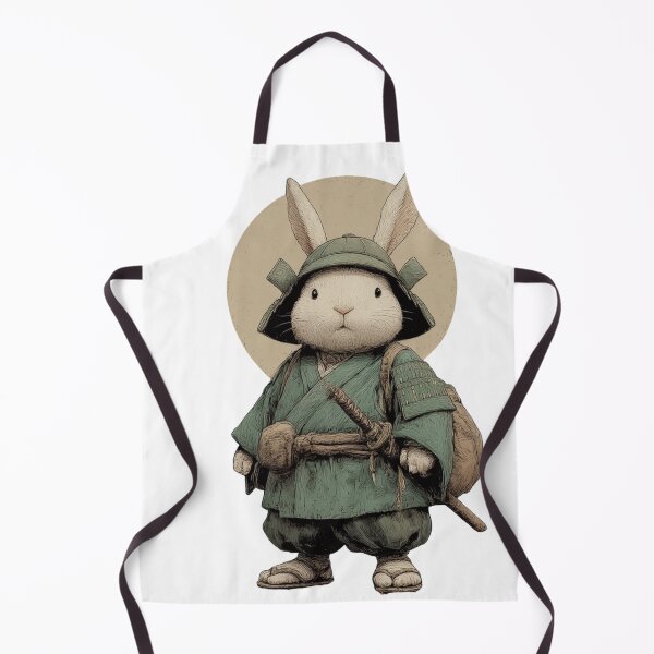 Item preview, Cute Samurai Rabbit – Japanese Warrior Bunny | Kawaii Animal Samurai Art designed and sold by De Aqui y de Alla Studio.