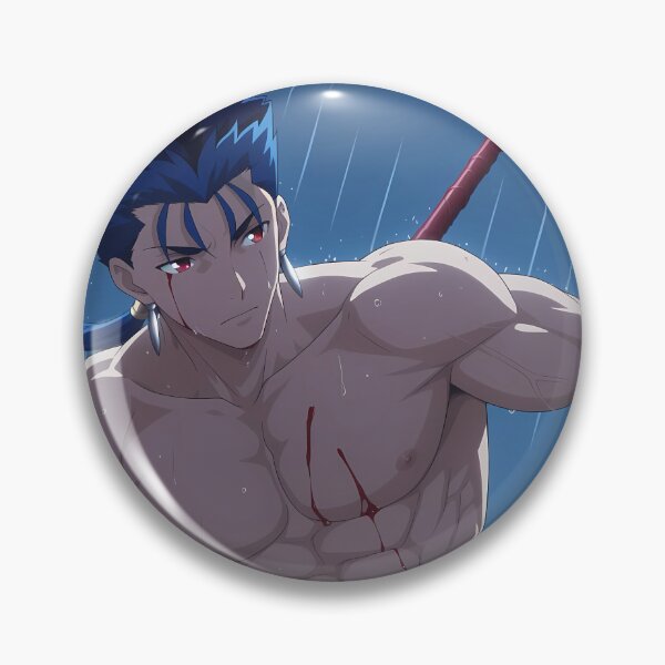 Item preview, Lancer Fate Stay Night Anime Rain Wounded Fighter designed and sold by Tokyonomad.