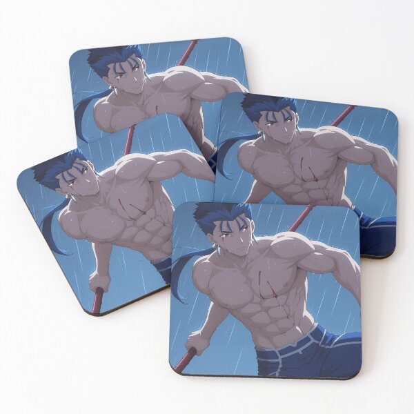 Item preview, Lancer Fate Stay Night Anime Rain Wounded Fighter designed and sold by Tokyonomad.