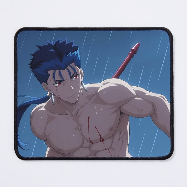 Item preview, Lancer Fate Stay Night Anime Rain Wounded Fighter designed and sold by Tokyonomad.