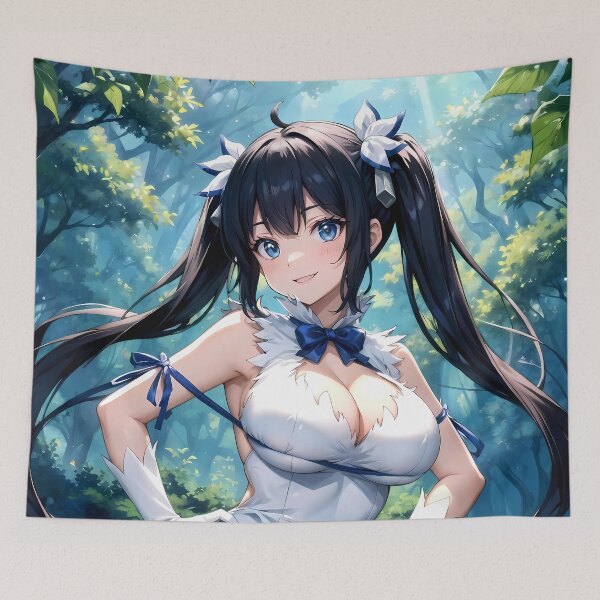 Item preview, Anime Hestia Danmachi Anime Girl Waifu Fantasy Forest Cute Serene Nature designed and sold by Tokyonomad.