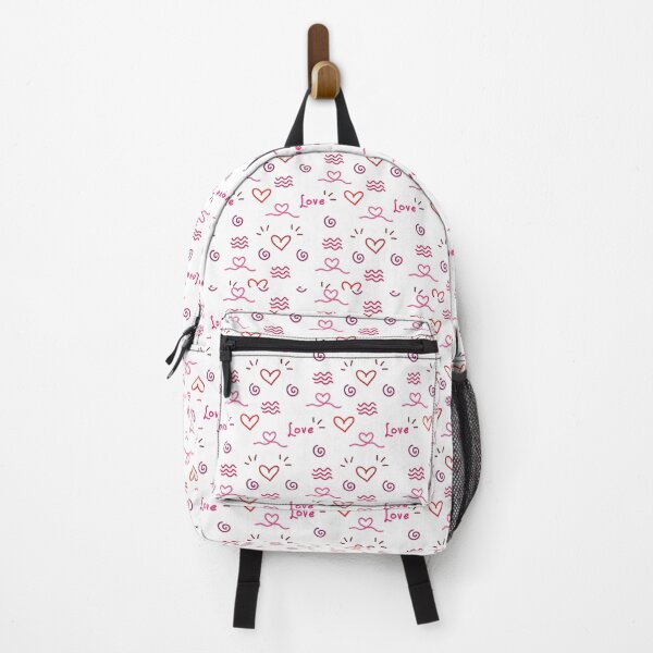 Item preview, Doodle Love Hearts – Minimalist Hand-Drawn Pink Romance Pattern designed and sold by Artsy Corner.
