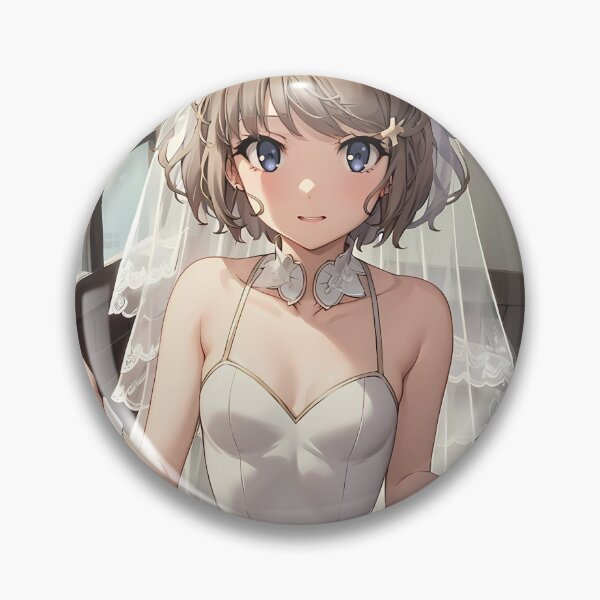 Item preview, Tomoe Koga Bunny Girl Senpai Anime Girl Waifu Wedding Indoor designed and sold by Tokyonomad.