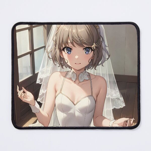 Item preview, Tomoe Koga Bunny Girl Senpai Anime Girl Waifu Wedding Indoor designed and sold by Tokyonomad.