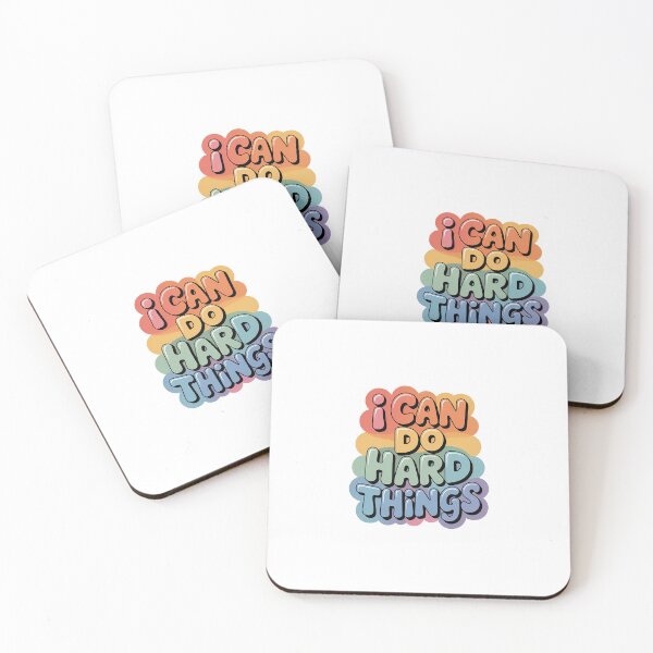 Item preview, I Can Do Hard Things – Motivational Quote designed and sold by Love Between Pages.
