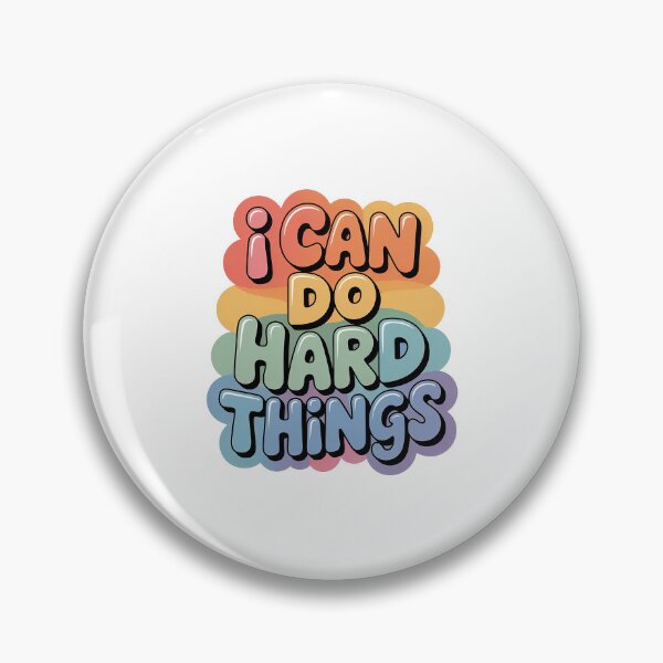 Item preview, I Can Do Hard Things – Motivational Quote designed and sold by Love Between Pages.