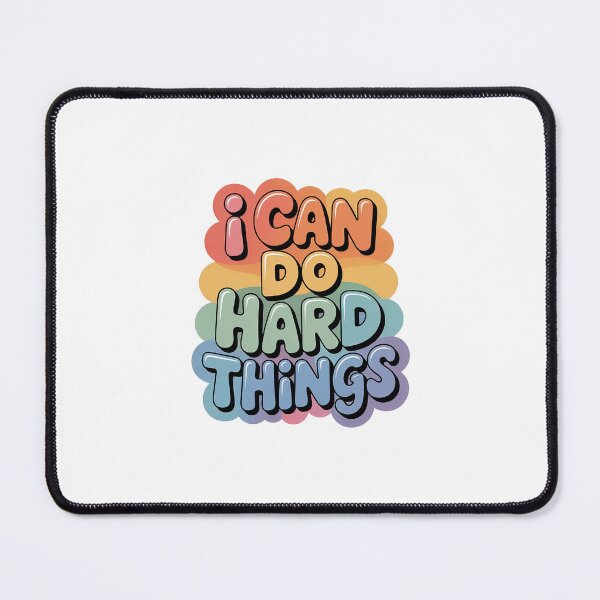 Item preview, I Can Do Hard Things – Motivational Quote designed and sold by Love Between Pages.