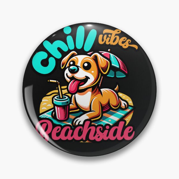Item preview, Dog Lounging Coastal Scene with Refreshment designed and sold by Tsugraf Designs.