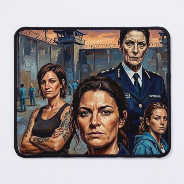 Item preview, The Governor’s Yard: Gritty Prison Drama Oil Art designed and sold by Art's Diner.