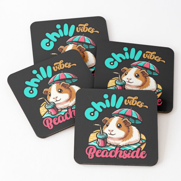 Item preview, Cute Guinea Pig Tropical Seaside Relaxation designed and sold by Tsugraf Designs.