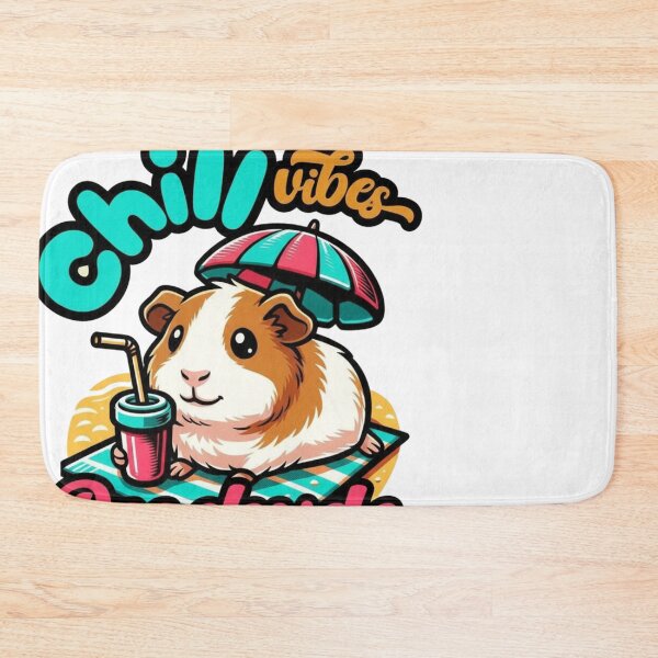 Item preview, Cute Guinea Pig Tropical Seaside Relaxation designed and sold by Tsugraf Designs.