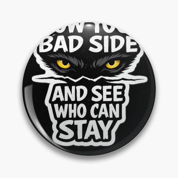 Item preview, Show Your Bad Side Quote Sticker – Dark Aesthetic Wolf Eyes Motivational Design designed and sold by Ashutoshwarade.