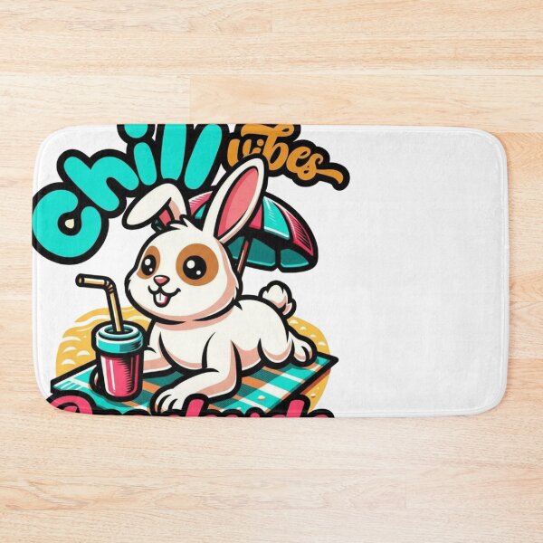 Item preview, Cute Bunny Relaxing Beach Summer Holiday designed and sold by Tsugraf Designs.