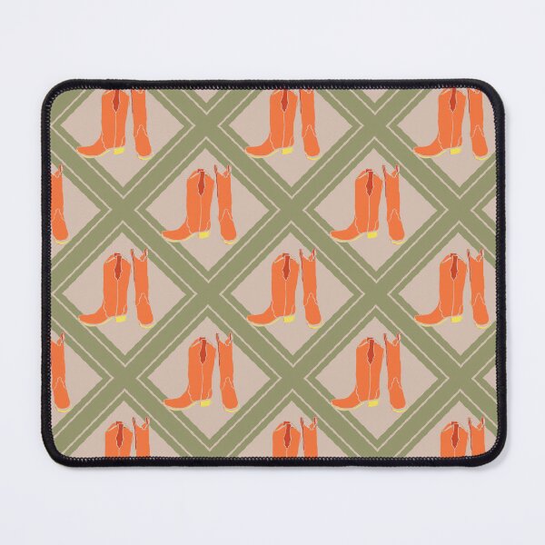 Item preview, Western Cowgirl Boot Geometric Repeat Pattern DLW01 designed and sold by HueyDesign.