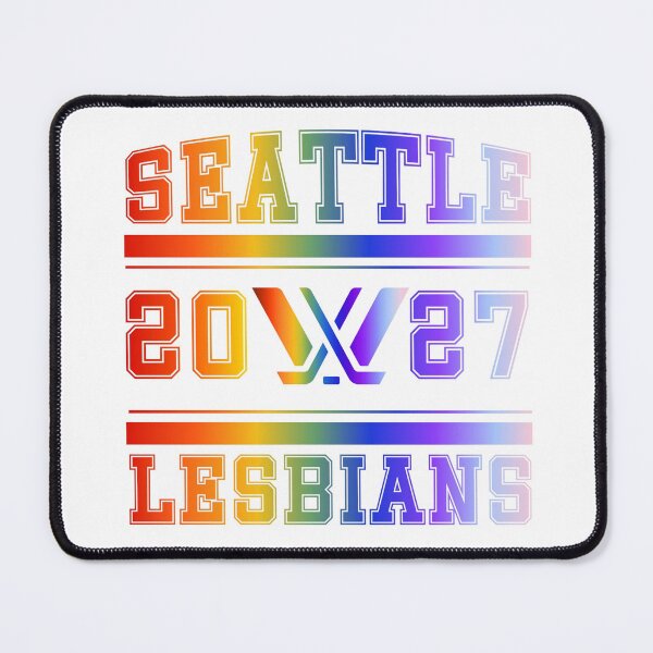 Item preview, Seattle Lesbians Rainbow PWHL Vintage Logo designed and sold by coffeepolicy.