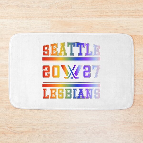 Item preview, Seattle Lesbians Rainbow PWHL Vintage Logo designed and sold by coffeepolicy.