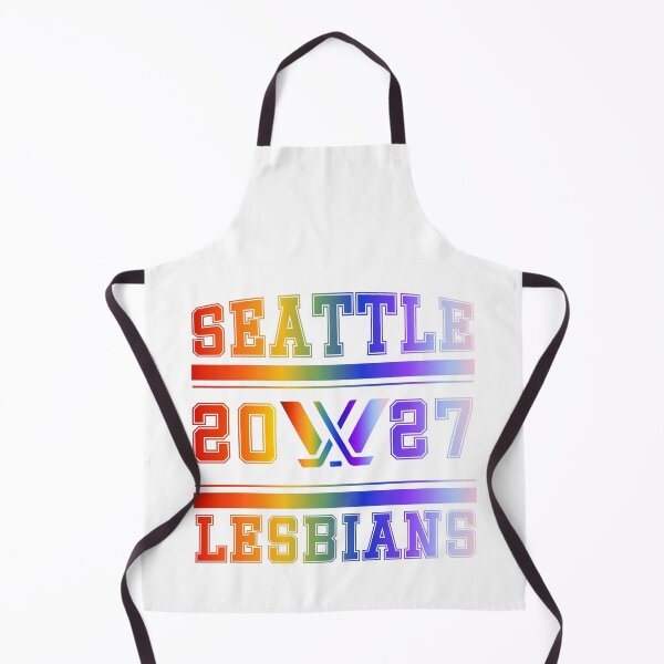 Item preview, Seattle Lesbians Rainbow PWHL Vintage Logo designed and sold by coffeepolicy.