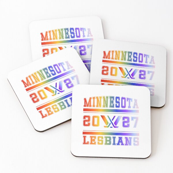 Item preview, Minnesota Lesbians Rainbow PWHL Vintage Logo designed and sold by coffeepolicy.