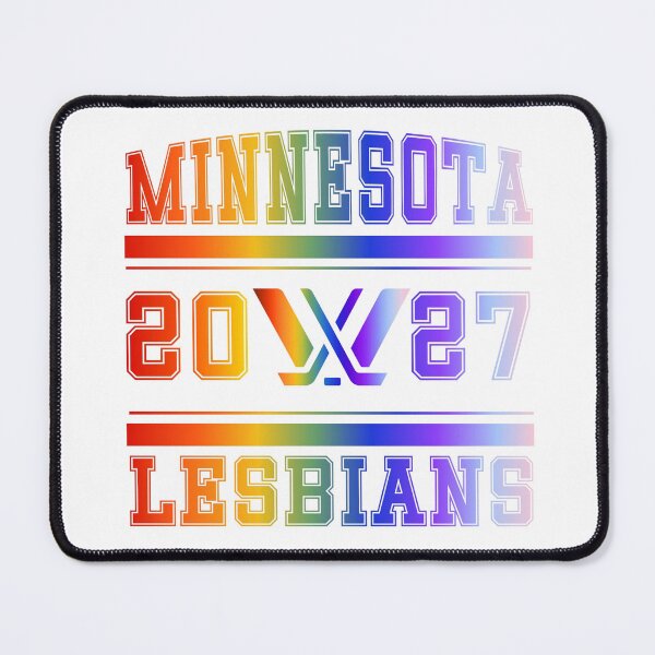 Item preview, Minnesota Lesbians Rainbow PWHL Vintage Logo designed and sold by coffeepolicy.