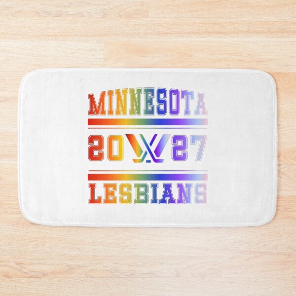 Item preview, Minnesota Lesbians Rainbow PWHL Vintage Logo designed and sold by coffeepolicy.