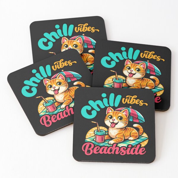 Item preview, Cute Orange Tabby Cat Relaxing Beach Summer designed and sold by Tsugraf Designs.