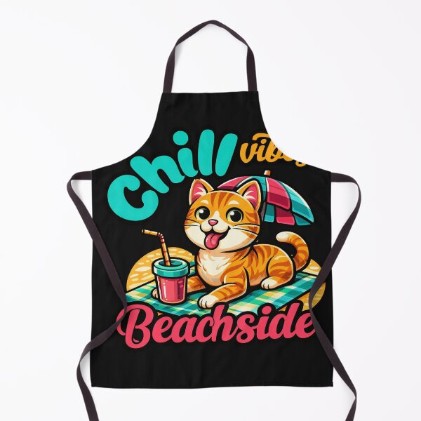 Item preview, Cute Orange Tabby Cat Relaxing Beach Summer designed and sold by Tsugraf Designs.