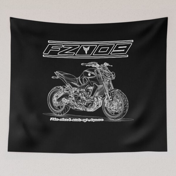 Item preview, FZ09 Dark Side Japan Motorcycle Shirt designed and sold by FroggyBaBoy.