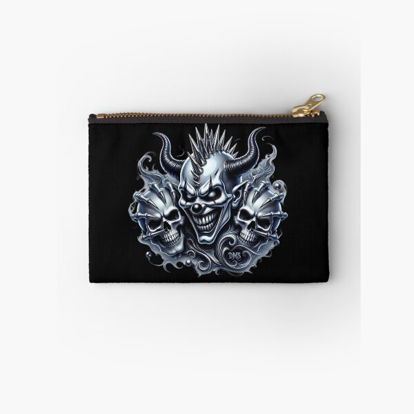 Item preview, Demonic Skull Clown Horned Dark Gothic Metal Art designed and sold by DeimosArtIntl.