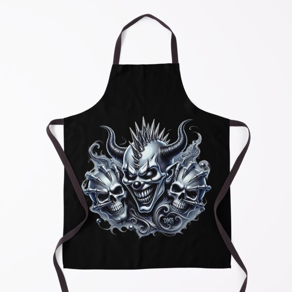 Item preview, Demonic Skull Clown Horned Dark Gothic Metal Art designed and sold by DeimosArtIntl.