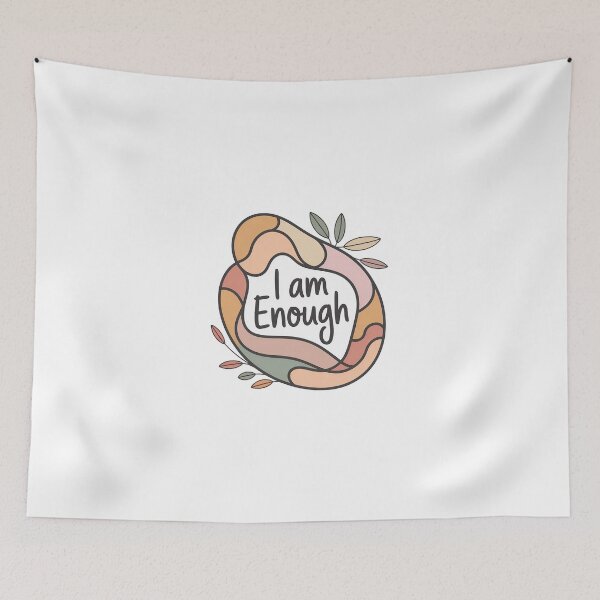 Item preview, I Am Enough – Self Love Affirmation designed and sold by Love Between Pages.