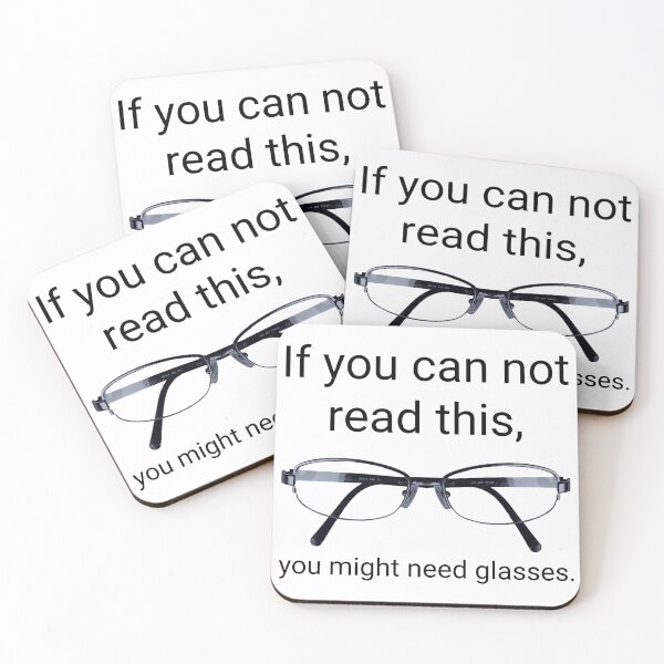 Item preview, If you can not read this, you might need glasses.  designed and sold by Rachel the Artist .