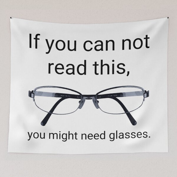 Item preview, If you can not read this, you might need glasses.  designed and sold by Rachel the Artist .