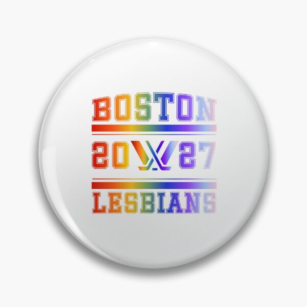 Item preview, Boston Lesbians Rainbow PWHL Vintage Logo designed and sold by coffeepolicy.