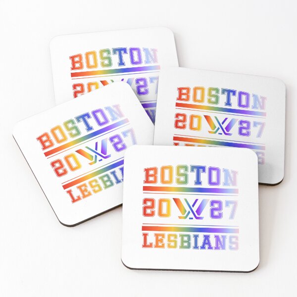 Item preview, Boston Lesbians Rainbow PWHL Vintage Logo designed and sold by coffeepolicy.