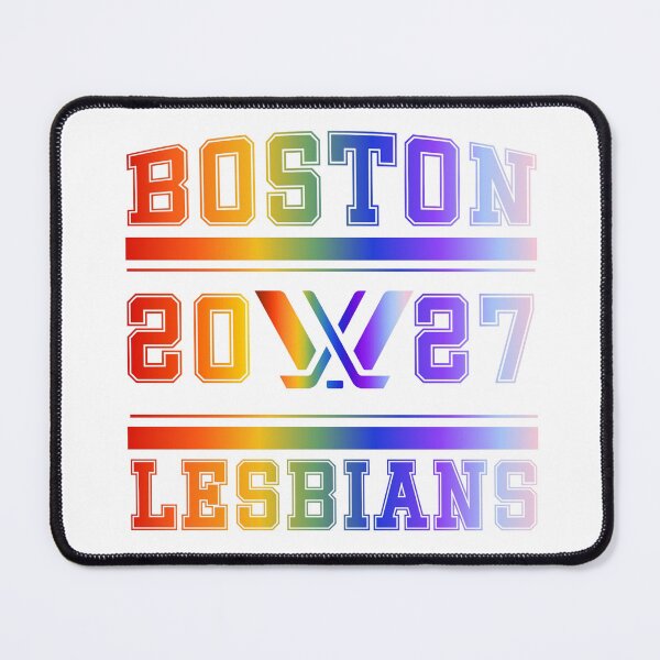 Item preview, Boston Lesbians Rainbow PWHL Vintage Logo designed and sold by coffeepolicy.