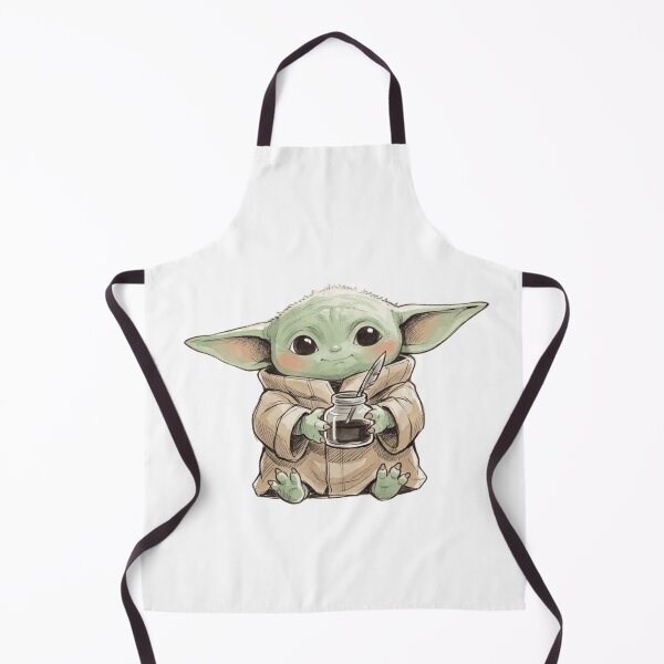 Item preview, BABY YODA WITH INK BOTTLE VINTAGE DARK ACADEMY GROGU designed and sold by LIS AND MELIVERSO.