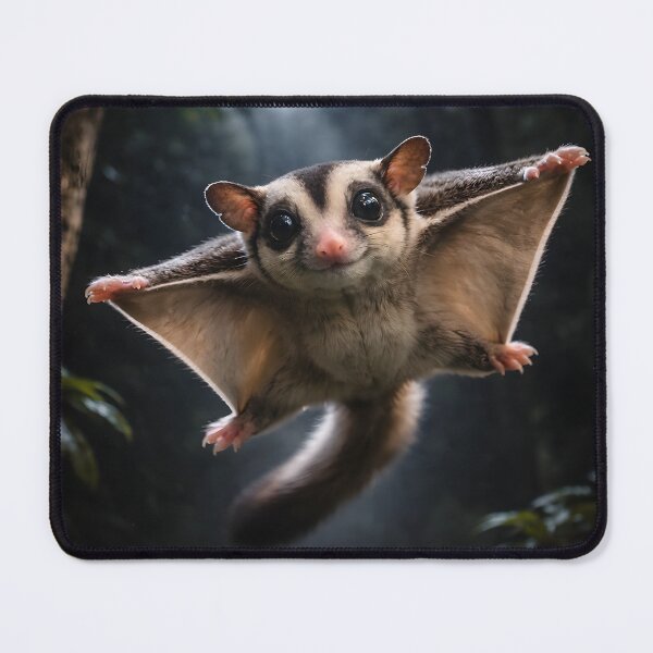 Item preview, Flying Sugar Glider Under Moonlight - Cute Night Forest Animal Aesthetic designed and sold by OneStepFromArt.